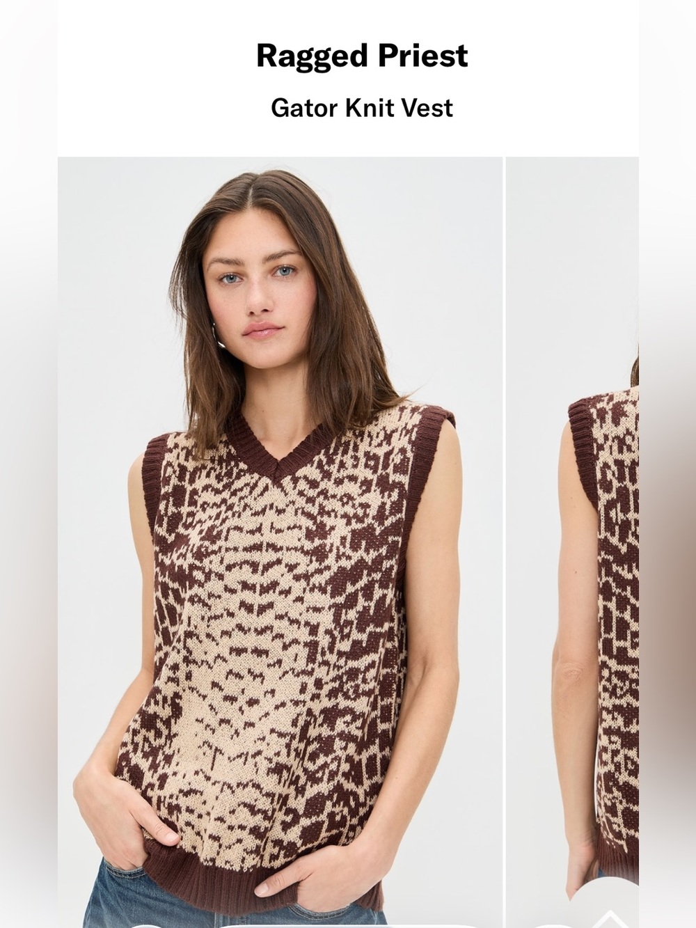 NWT-RAGGED PRIEST Vest